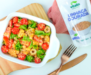 Salada com Linhaça Dourada